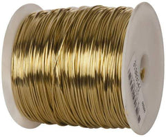 Made in USA - 16 Gage, 0.0508 Inch Diameter x 665 Ft. Long, Soft Brass Wire - 5 Lb. Shipping Weight - All Tool & Supply