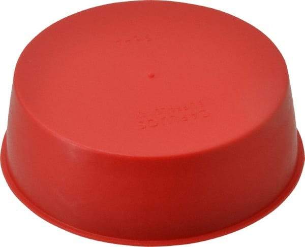 Caplugs - 3 NPT ID, Press Fit Cap - Polyethylene, Red - All Tool & Supply