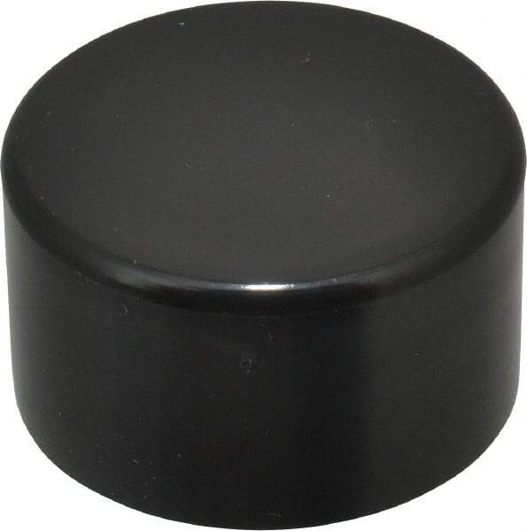 Caplugs - 1-3/4" ID, Round Head Cap - Polyethylene, Black - All Tool & Supply