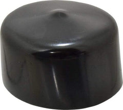 Caplugs - 1-5/8" ID, Stretchable Cap - 1" Long, Vinyl, Black - All Tool & Supply