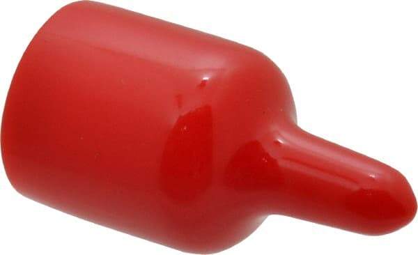 Caplugs - 5/8" ID, Pull-Tab Cap - Vinyl, Red - All Tool & Supply