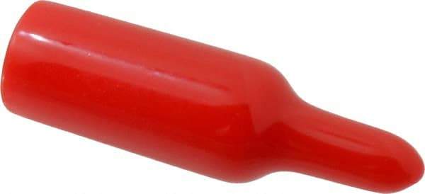 Caplugs - 3/8" ID, Pull-Tab Cap - Vinyl, Red - All Tool & Supply