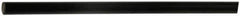 Made in USA - 4' Long, 1" Diam, Polyurethane Plastic Rod - 75D Hardness, Black - All Tool & Supply