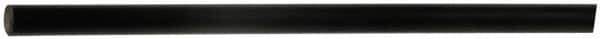 Made in USA - 4' Long, 5/8" Diam, Polyurethane Plastic Rod - 75D Hardness, Black - All Tool & Supply