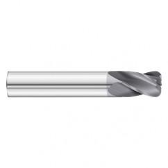 3/4 Dia. x 4 Overall Length 4-Flute .020 C/R Solid Carbide SE End Mill-Round Shank-Center Cut-TiAlN - All Tool & Supply