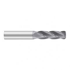 1" Dia. x 6 Overall Length 4-Flute .250 C/R Solid Carbide SE End Mill-Round Shank-Center Cut-TiAlN - All Tool & Supply