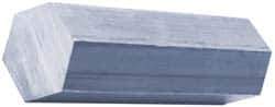 Made in USA - 4 Ft. Long x 1 Inch Wide, Nylon, Hexagonal Plastic Bar - Width is Width Across Flats, Natural - All Tool & Supply