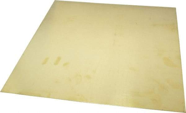 Value Collection - 0.04 Inch Thick x 12 Inch Wide x 12 Inch Long, Brass Sheet - Alloy 260 - All Tool & Supply