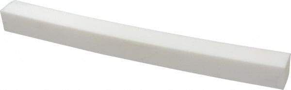 Made in USA - 1 Ft. Long x 1 Inch Wide x 1 Inch High, Virgin PTFE, Square Plastic Bar - White, +0.030 - 0.000 Tolerance - All Tool & Supply