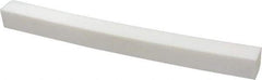 Made in USA - 1 Ft. Long x 1 Inch Wide x 1 Inch High, Virgin PTFE, Square Plastic Bar - White, +0.030 - 0.000 Tolerance - All Tool & Supply