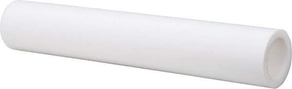 Made in USA - 1-1/4 Inch Outside Diameter x 2 Ft. Long, Plastic Round Tube - PTFE (Virgin), +/- 0.032 Inch Tolerance - All Tool & Supply