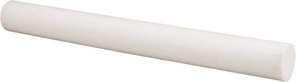 Made in USA - 1' Long, 1-1/4" Diam, PTFE (Glass-Filled) Plastic Rod - +0.005 Inch Length Tolerance - All Tool & Supply