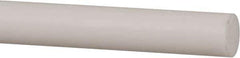 Made in USA - 6' Long, 5/8" Diam, PTFE (Mechanical Grade) Plastic Rod - +0.005 Tolerance - All Tool & Supply