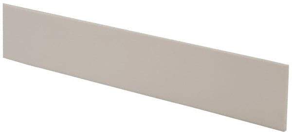 Made in USA - 4 Ft. Long x 4 Inch Wide x 1/4 Inch High, Virgin PTFE, Rectangular Plastic Bar - White, +/- 0.060 Tolerance - All Tool & Supply