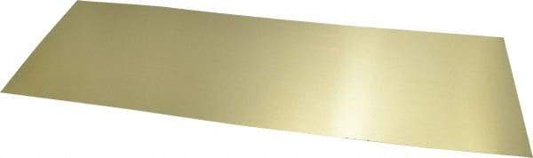 Made in USA - 10 Piece, 18 Inch Long x 6 Inch Wide x 0.01 Inch Thick, Shim Sheet Stock - Brass - All Tool & Supply