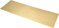 Made in USA - 10 Piece, 18 Inch Long x 6 Inch Wide x 0.012 Inch Thick, Shim Sheet Stock - Brass - All Tool & Supply