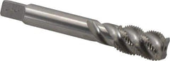 Balax - 5/8-18 UNF 4 Flute Modified Bottoming Spiral Flute Tap - Powdered Metal, Bright Finish, 3-13/16" OAL, Right Hand Flute, Right Hand Thread, H6, Series BX200 - All Tool & Supply