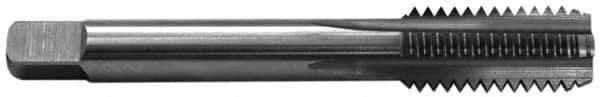 Balax - 7/16-14 UNC 4 Flute Bright Finish Cobalt Straight Flute Machine Tap - Bottoming, Right Hand Thread, 3-5/32" OAL, 0.95" Thread Length, H3 Limit, Oversize - All Tool & Supply