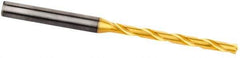 Kennametal - 18.8mm, 140° Point, Spiral Flute, Solid Carbide Taper Length Drill Bit - Multilayer TiAlN Finish, 148mm Flute Length, 200mm OAL, Series B053A-CPG - All Tool & Supply