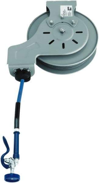 T&S Brass - 15' Spring Retractable Hose Reel - 300 psi, Hose Included - All Tool & Supply