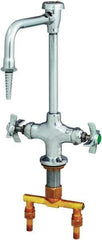 T&S Brass - Standard with Hose Thread, 2 Way Design, Deck Mount, Laboratory Faucet - Lever Handle - All Tool & Supply