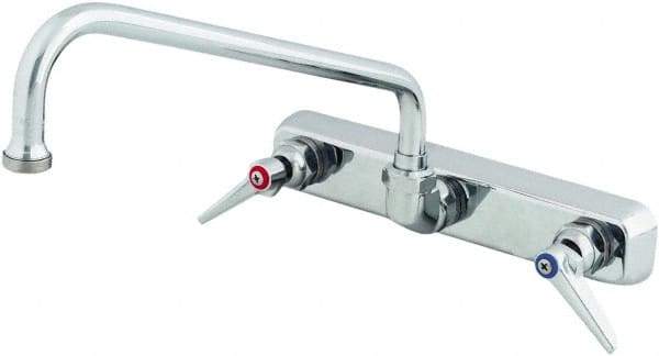 T&S Brass - Standard, 2 Way Design, Wall Mount, Workboard Wall Mount Faucet - 12 Inch Spout, Lever Handle - All Tool & Supply