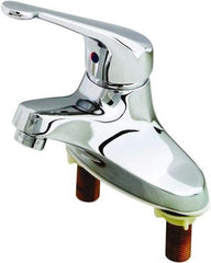 T&S Brass - Multi Position Handle, Deck Mounted Bathroom Faucet - One Handle, No Drain, Standard Spout - All Tool & Supply