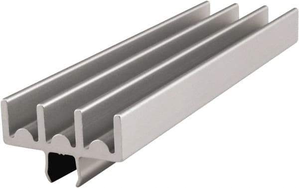 80/20 Inc. - 3 Panel, 0 to 28.58" Wide Door, Clear Anodized Aluminum Lower Door Track - 6.99mm Door Thickness - All Tool & Supply