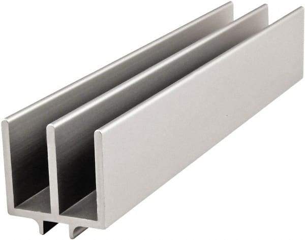 80/20 Inc. - 2 Panel, 0 to 19.05" Wide Door, Clear Anodized Aluminum Upper Door Track - 7.14mm Door Thickness - All Tool & Supply