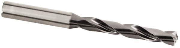 Kennametal - 18.5mm 135° Solid Carbide Jobber Drill - Multilayer TiAlN Finish, Right Hand Cut, Spiral Flute, Straight Shank, 153mm OAL, Standard Point - All Tool & Supply