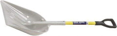 Ability One - 19" High x 14-1/4" Wide Round Steel Shovel - 29" Long Fiberglass Straight Handle - All Tool & Supply