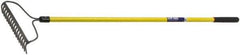 Ability One - Bow Rake with 57" Straight Fiberglass Handle - 16 Tines, 2-1/2" Tine Length - All Tool & Supply