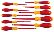 Insulated Slotted Screwdriver 2.0; 2.5; 3.0; 3.5; 4.5; 6.5mm & Phillips #0; 1; 2; 3. 10 Piece Set - All Tool & Supply