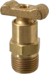 Parker - 3/8" Pipe, Male Pipe Drain Cock & Shutoff Valve - 3/8-18 Thread, 150 Max psi - All Tool & Supply