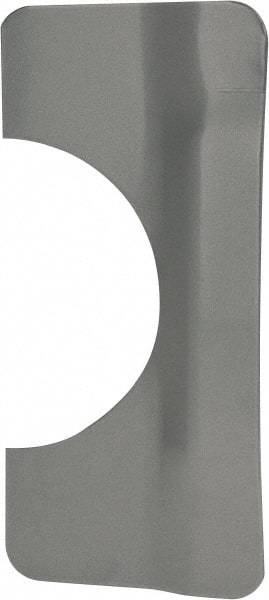 Don-Jo - 7" Long x 3-1/4" Wide, Latch Protector - Silver Coated Steel - All Tool & Supply