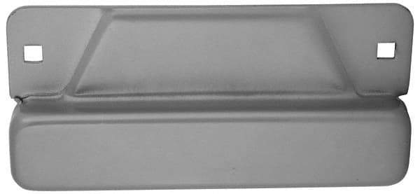 Don-Jo - 8" Long x 3-1/2" Wide Strike Protector - Silver Coated Steel - All Tool & Supply