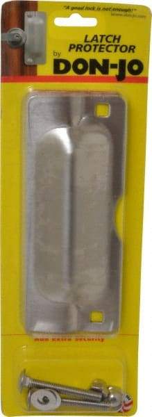 Don-Jo - 7" Long x 2-3/4" Wide, Latch Protector - Stainless Steel - All Tool & Supply