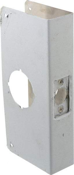 Don-Jo - 4" Wide x 9" High, Stainless Steel, Door Reinforcer - 1-3/4" Thick Door, 2-3/8" Backset - All Tool & Supply