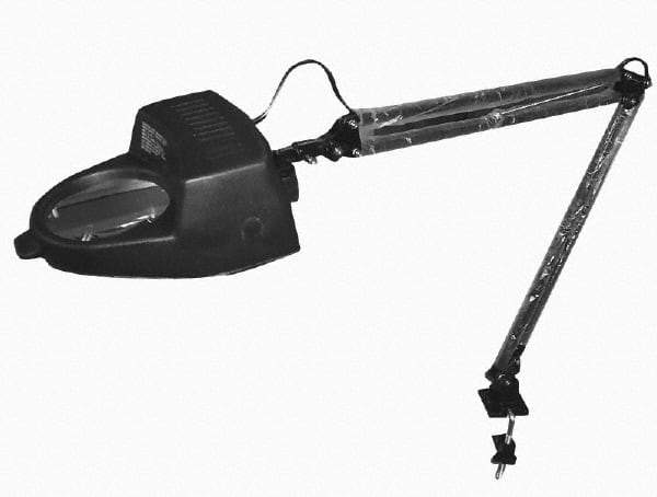 Value Collection - 40 Inch, Swing Arm, Clamp on, Incandescent, Black, Magnifying Task Light - 13 Watt, 1.75x Magnification, 3-1/2 Inch Wide, 3-1/2 Inch Long - All Tool & Supply