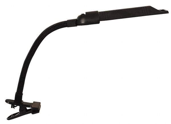 Value Collection - 25 Inch, Gooseneck, Clamp, Floor and Hook Mounted, Spike, Fluorescent, Black, Desk Light - 13 Watt, Nonmagnifying - All Tool & Supply