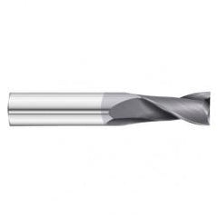 25mm Dia. x 100mm Overall Length 2-Flute Square End Solid Carbide SE End Mill-Round Shank-Center Cut-TiAlN - All Tool & Supply