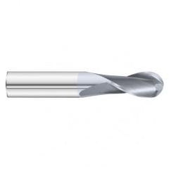 1/2 x 1 x 3 2 Flute Ball Nose  End Mill- Series 3215SD - All Tool & Supply