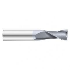 7/16 Dia. x 2-3/4 Overall Length 2-Flute Square End Solid Carbide SE End Mill-Round Shank-Center Cut-TiCN - All Tool & Supply