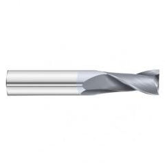 7/16 Dia. x 2-3/4 Overall Length 2-Flute Square End Solid Carbide SE End Mill-Round Shank-Center Cut-TiCN - All Tool & Supply