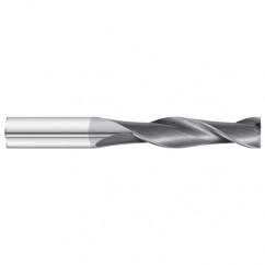 1/2 Dia. x 6 Overall Length 2-Flute Square End Solid Carbide SE End Mill-Round Shank-Center Cut-TiAlN - All Tool & Supply