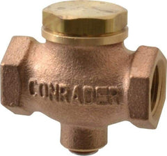 Conrader - 3/8" Bronze Check Valve - Inline, FNPT x FNPT - All Tool & Supply