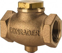 Conrader - 3/4" Bronze Check Valve - Inline, FNPT x FNPT - All Tool & Supply