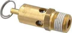 Conrader - 1/2" Inlet, ASME Safety Relief Valve - 150 Max psi, Brass, 274 Cubic' per Min - All Tool & Supply