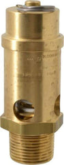 Conrader - 1" Inlet, ASME Safety Relief Valve - 125 Max psi, Brass, 1,053 Cubic' per Min - All Tool & Supply