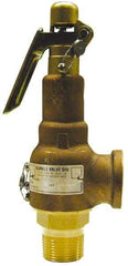 Midwest Control - 2" Inlet, 2-1/2" Outlet, ASME Safety Relief Valve - 125 Max psi, Bronze, 3,464 Cubic' per Min - All Tool & Supply